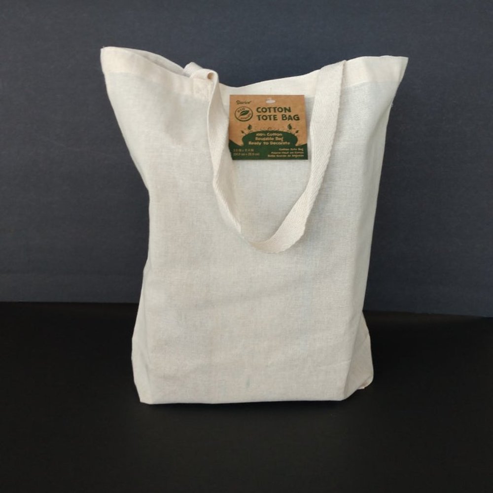 Handmade Reusable Tote Bag with Hand Drawn Green Sunflowers with Red Leaves NWT - Picture 8 of 16